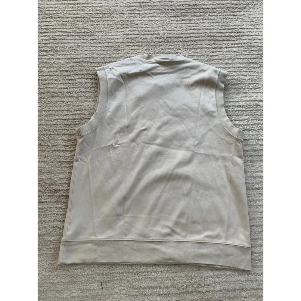 Nike Golf‎ Men's V-Neck Sleeveless Vest Top Shirt Khaki Tan Size Medium